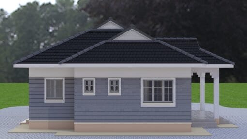 2 Bedroom House 113 left side view