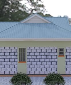 2 Bedroom House Plan 123 right side view