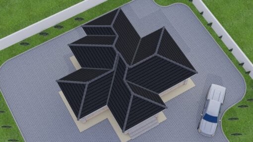 2 bedroom house 118 aerial view