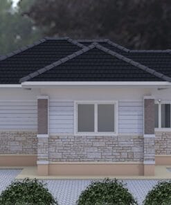 2 bedroom house 118 left side view