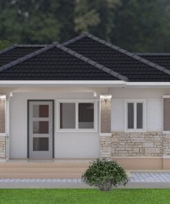 2 bedroom house 118 rear view