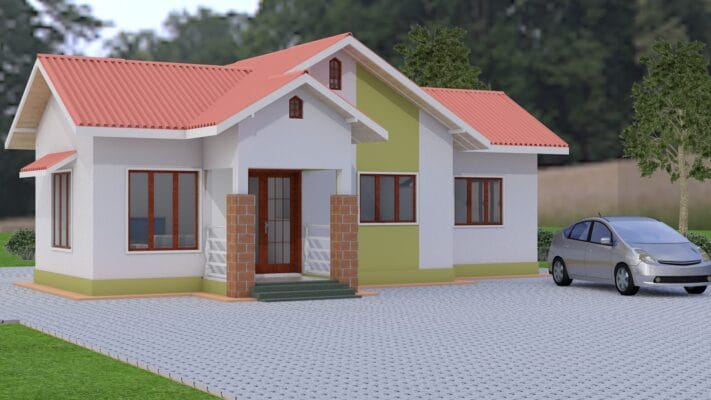 Small house design plans, 2 bedroom house plan