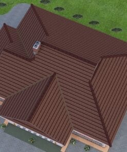 3 Bedroom House 112 aerial view