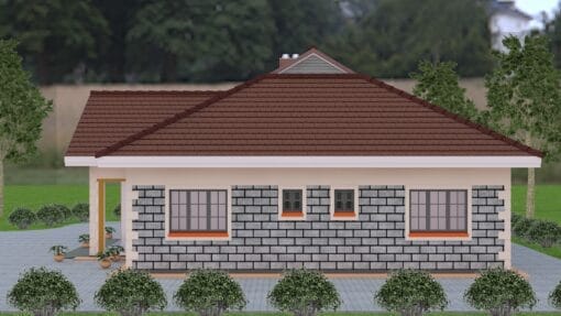 3 Bedroom House 112 right side view