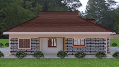 3 Bedroom House 112 rear view