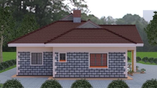 3 Bedroom House 112 left side view
