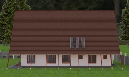 3 Bedroom A-Frame house plan design