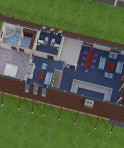 Open concept living spaces