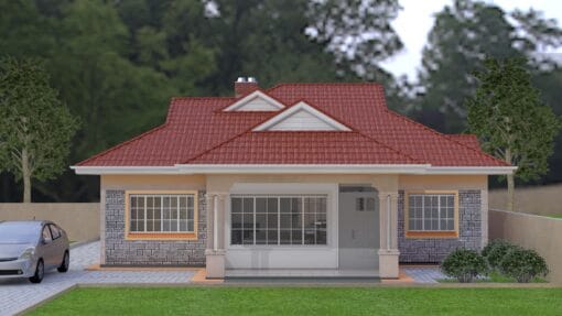 3 Bedroom Bungalow House Plan