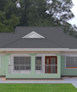 Affordable house construction; 3 bedroom house plan - ID 125; country house plan designs