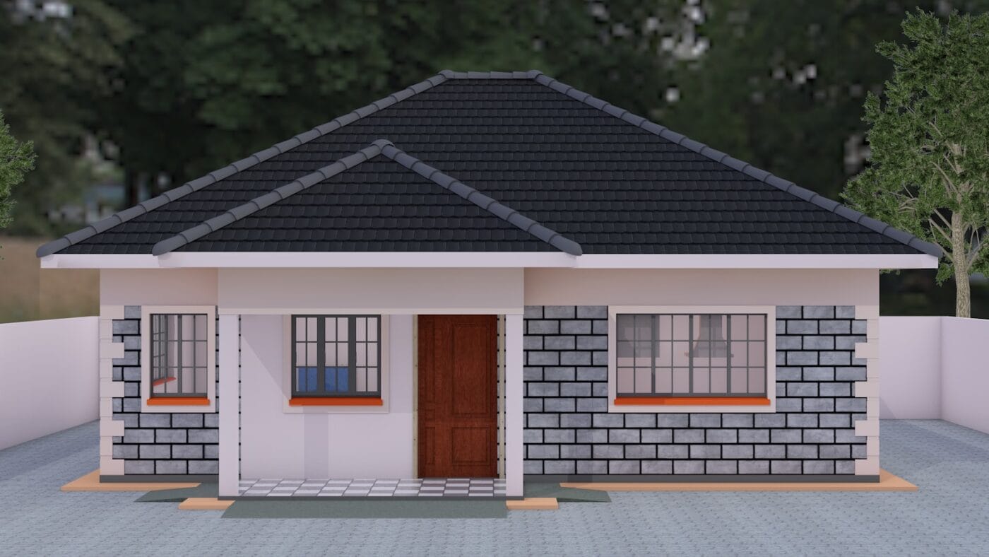 3 bedroom house plan - ID 126