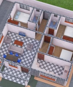 Tiny 3 bedroom house plan