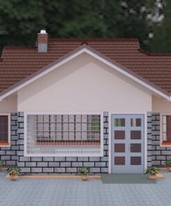 3 bedroom house plan - ID 129; Simple design house plans