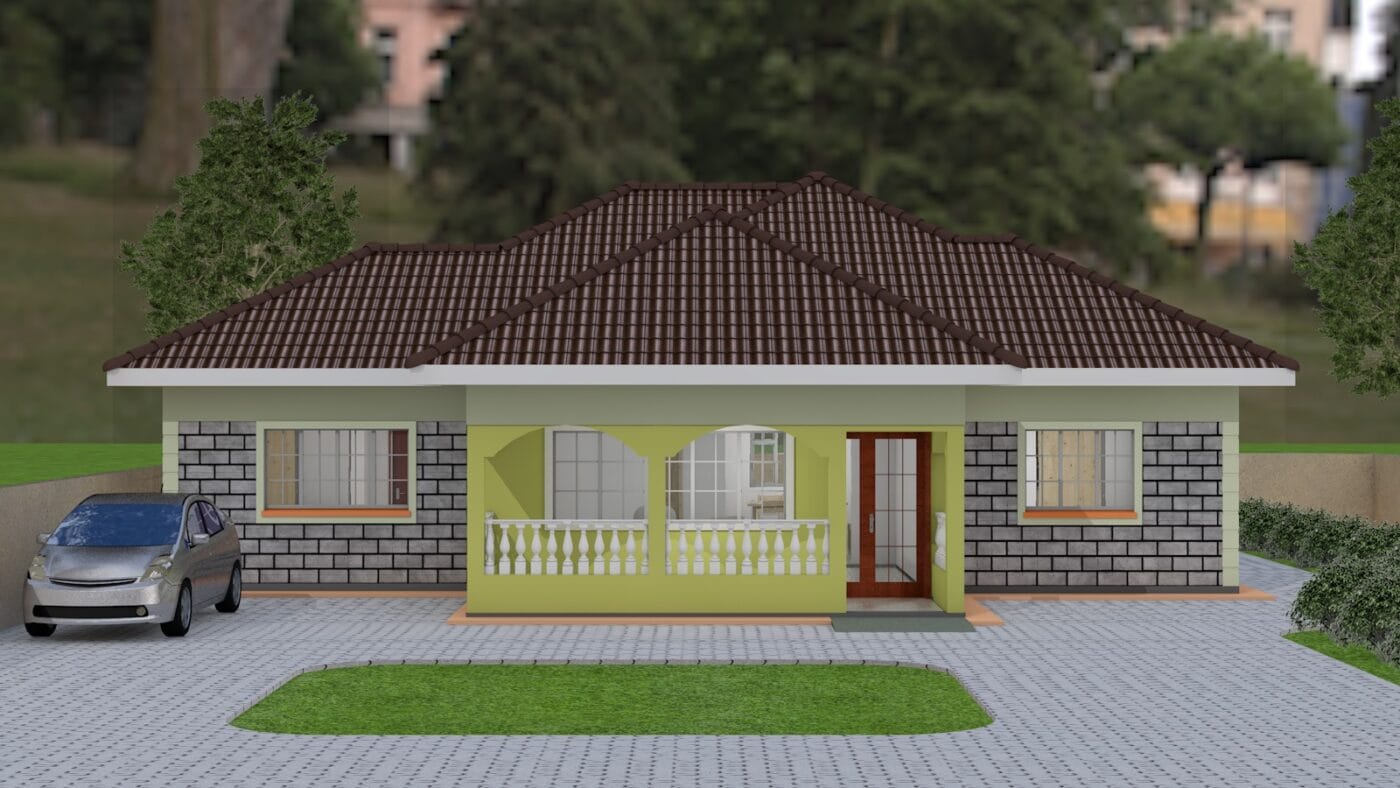 3 bedroom house plan - ID 131