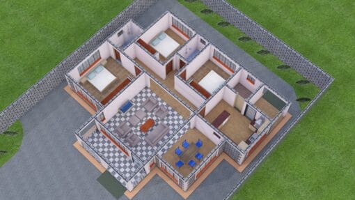 3 bedroom 3D floor plan