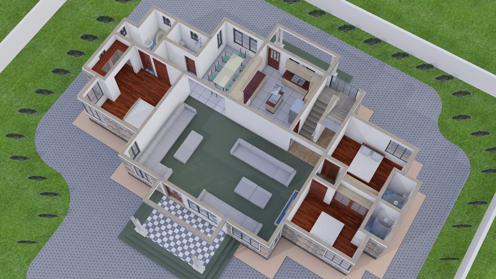Modern floor plan house designs