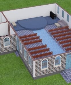 Church plan 116 3D floor plan