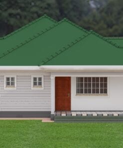 4 bedroom house plan green roof