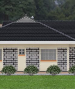 3 Bedroom House Plan 137 left view