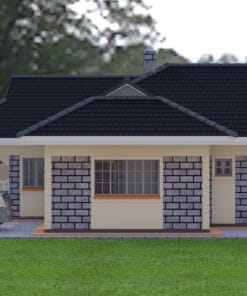 3 Bedroom House Plan 137 right view