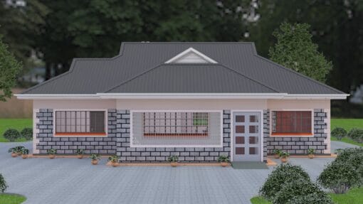 3 bedroom bungalow house plan
