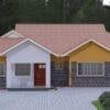 4 Bedroom House Plan 139 front view