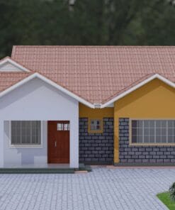 4 Bedroom House Plan 139 front view