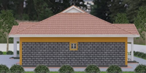 4 Bedroom House Plan 139 right view