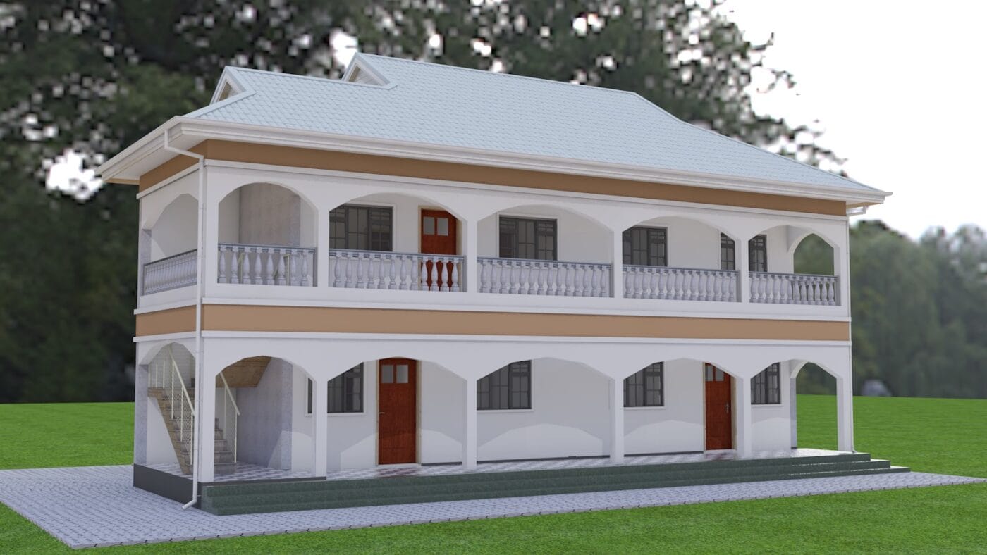 4 and 2 Bedroom Multi-family House Plan