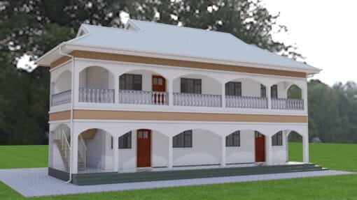 4 and 2 Bedroom Multi-family House Plan