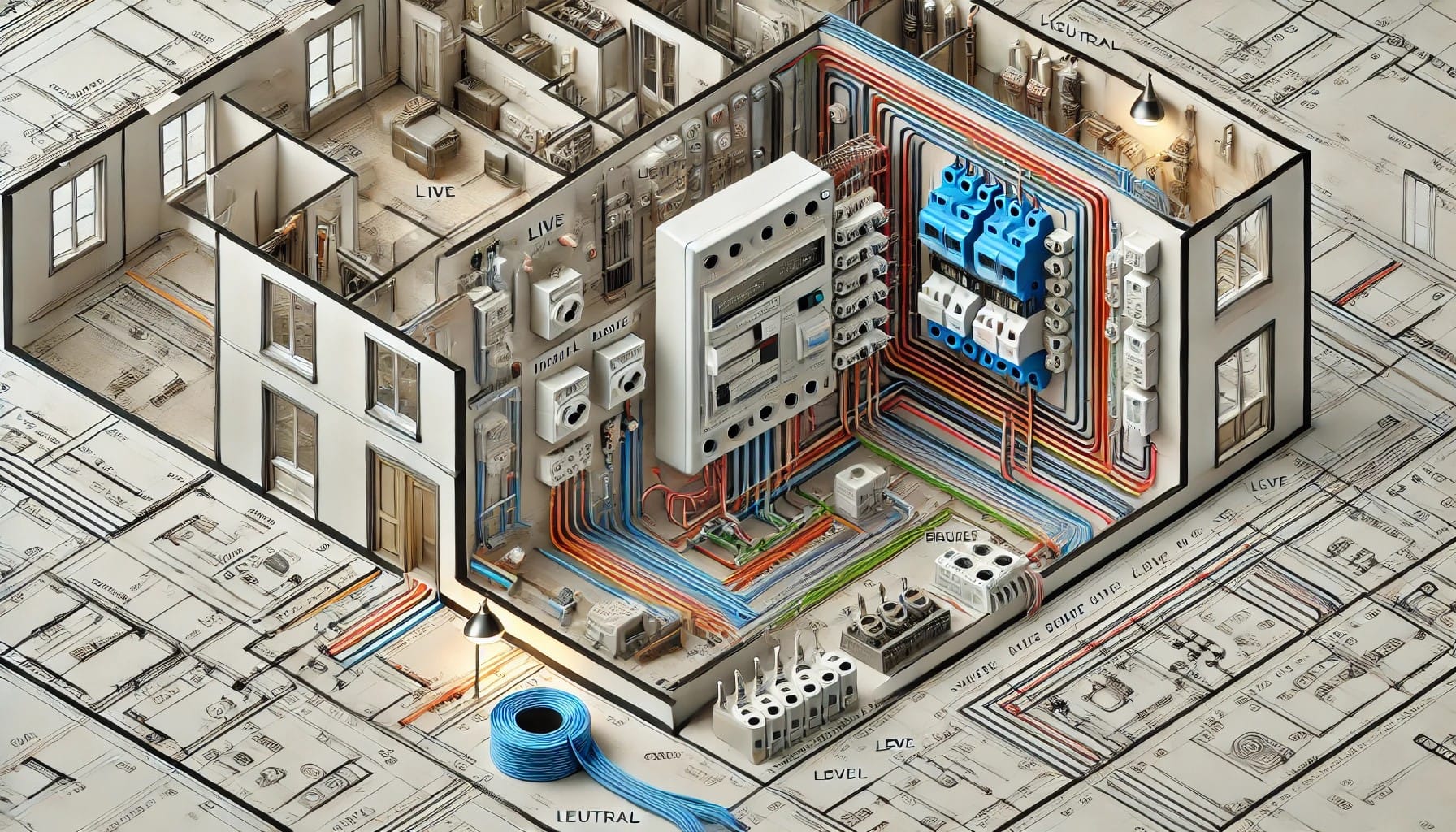 Wiring diagram for a house