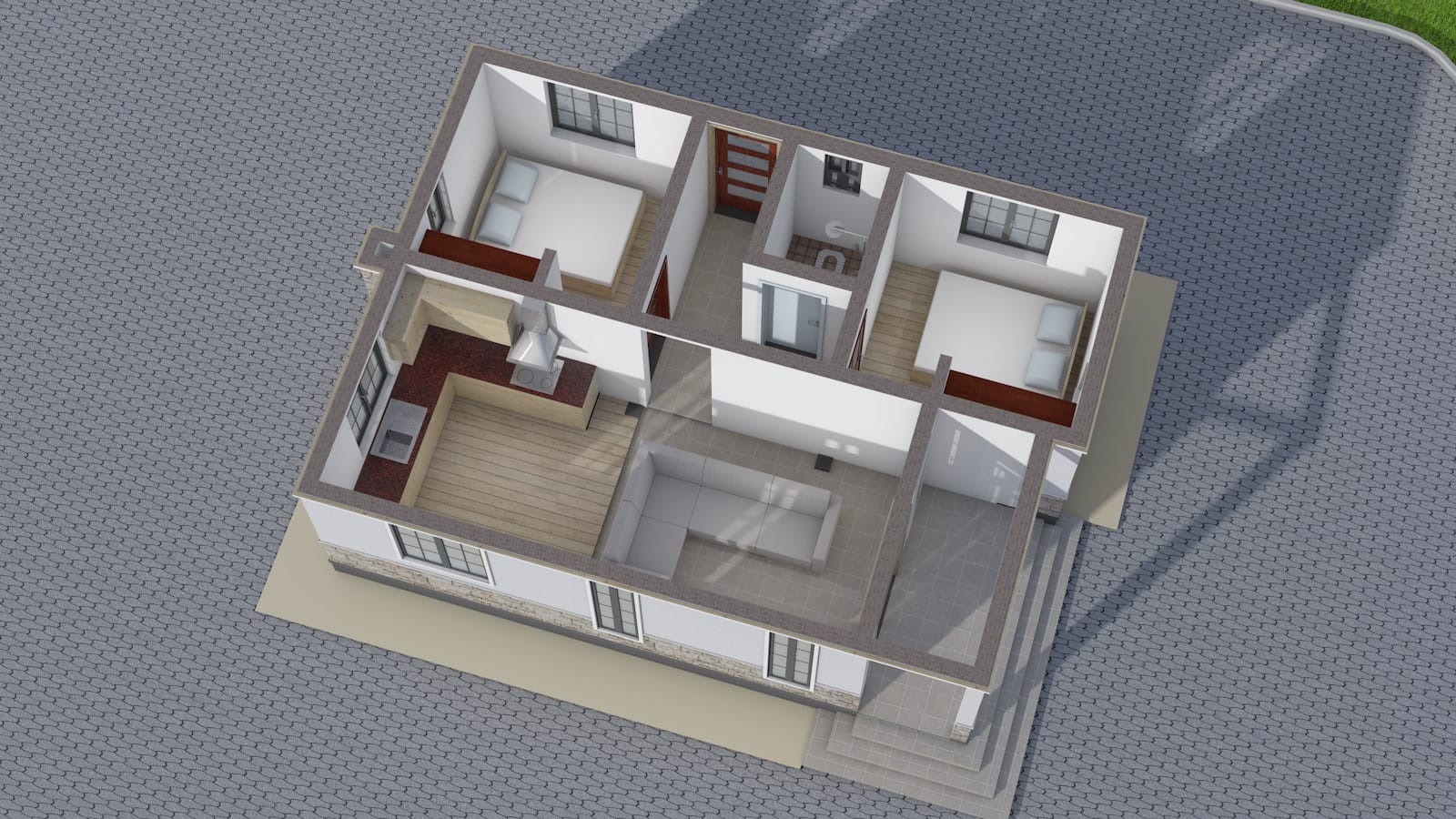 Tiny house design plan for small home construction