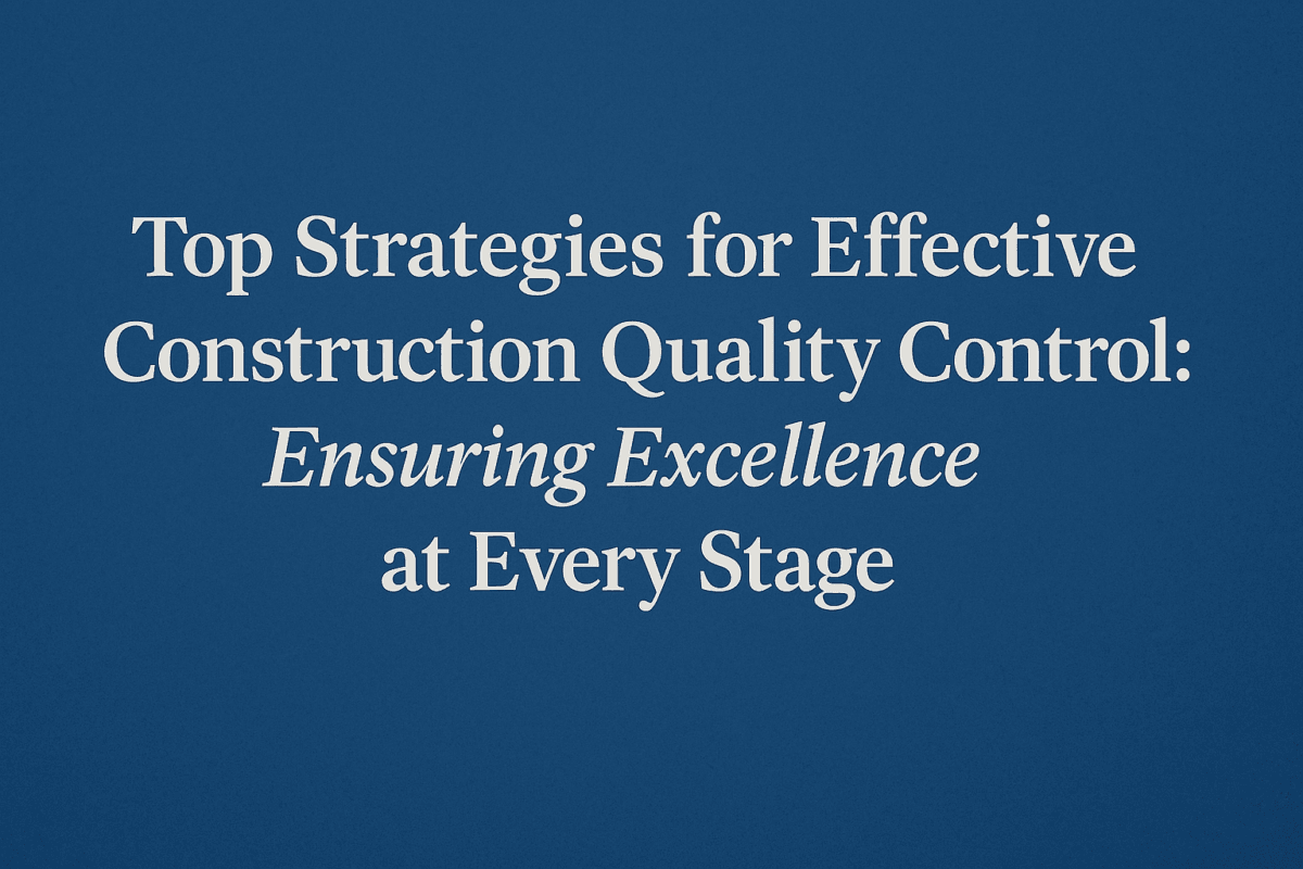 8 Top Strategies for Effective Construction Quality Control