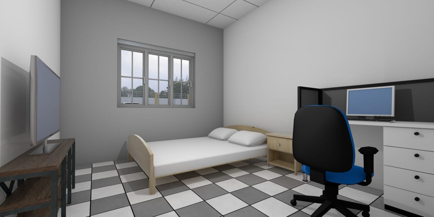black and white interior design