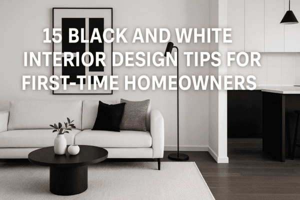 Black and White Interior Design Tips for First-Time Homeowners