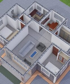 2 Bedroom 3D Floor Plan