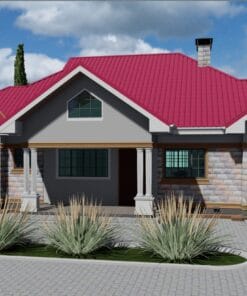 4 bedroom contemporary house design and plan