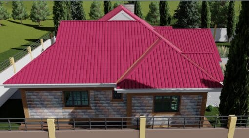 4 bedroom aerial view left side