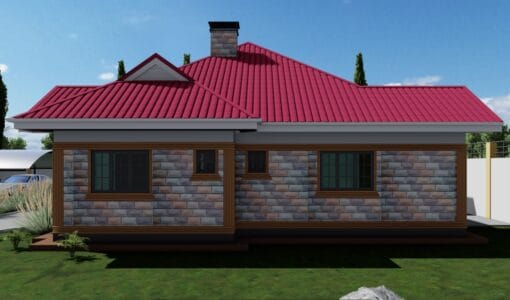 4 bedroom house plan right side