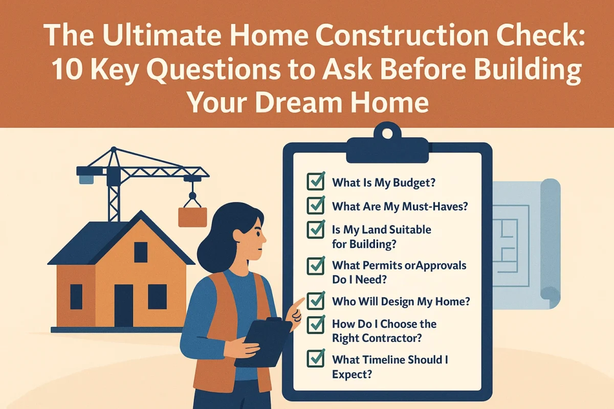 The Ultimate Home Construction Checklist: 10 Key Questions to Ask