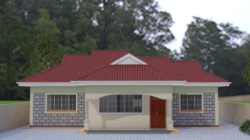 2 bedroom house plan design