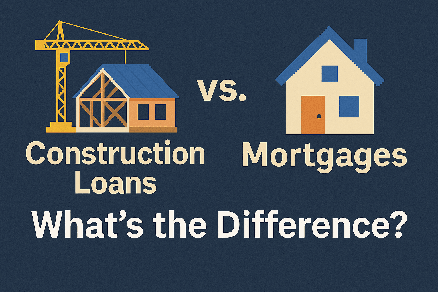 Construction loans vs mortgages