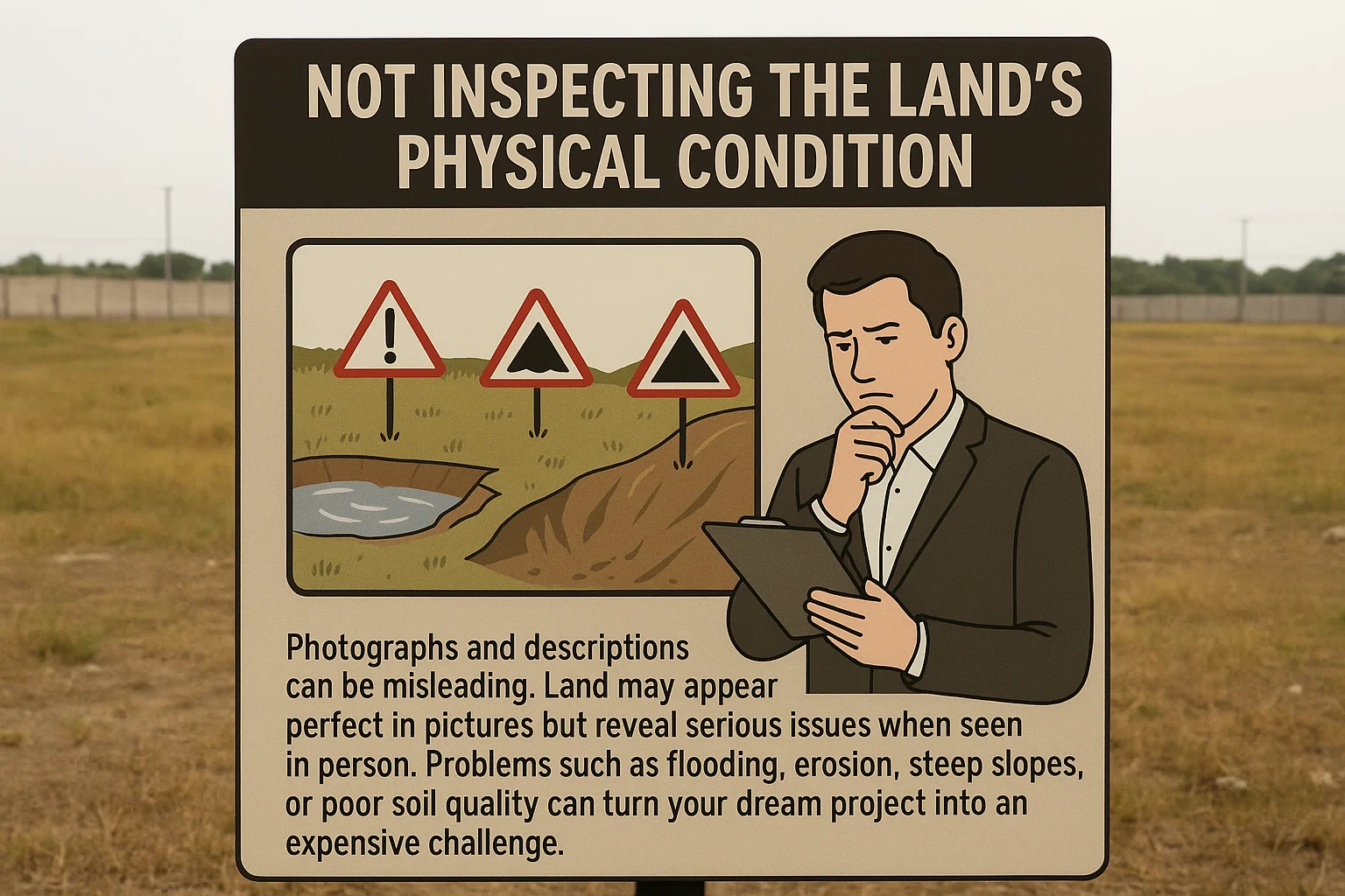 Buying land: Inspecting Physical Conditions