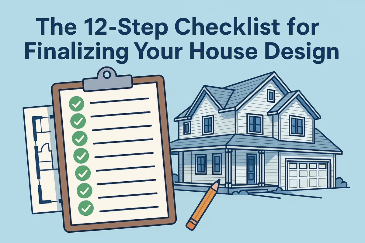 Checklist for finalizing your house design
