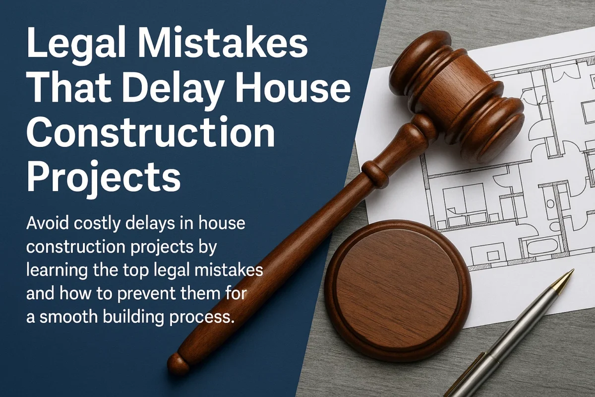 Legal mistakes that delay house construction projects
