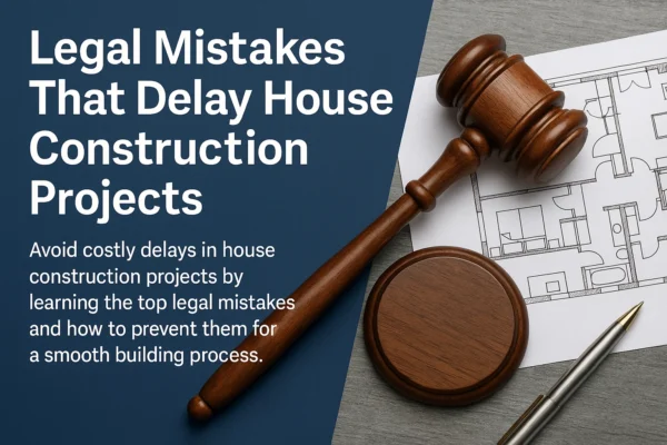 Legal mistakes that delay house construction projects