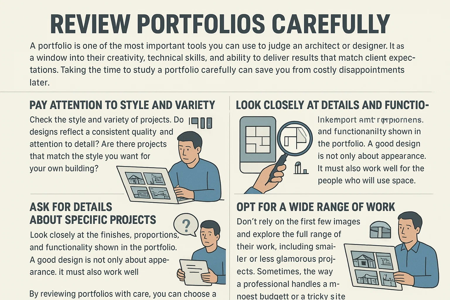 Review portfolio carefully
