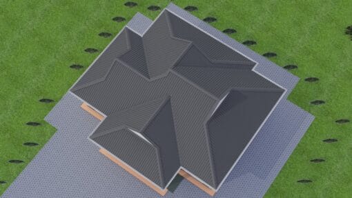 Contemporary 2 bedroom house plan