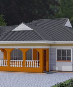 Contemporary 2 bedroom house plan