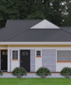 Contemporary 2 bedroom house plan